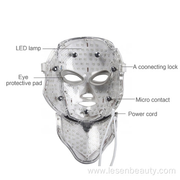 Mascarilla de terapia LED Piel facial Apretar la terapia de luz